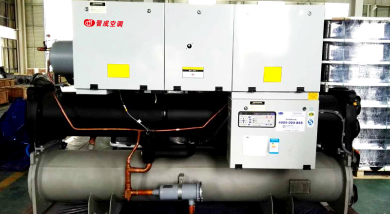 Water cooled screw unit